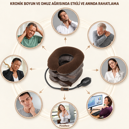 Kademeli Ayarlanabilir Boyun Gevşetme Yastığı