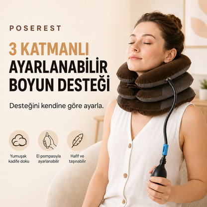 Kademeli Ayarlanabilir Boyun Gevşetme Yastığı