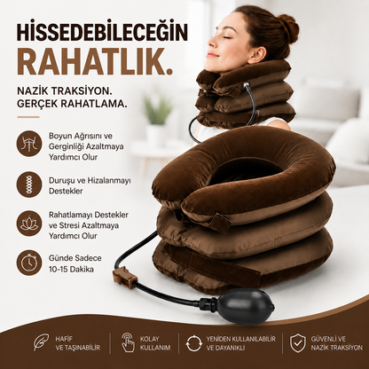 Kademeli Ayarlanabilir Boyun Gevşetme Yastığı